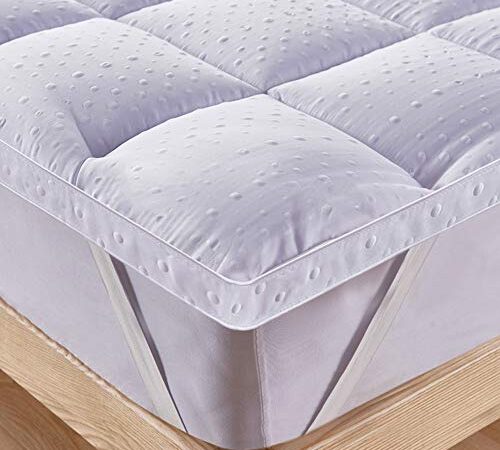 Bedecor Surmatelas, 3D Couvre Matelas en Microfibre,Extra Doux et Respirant et Hypoallergénique - 120 x 200 cm