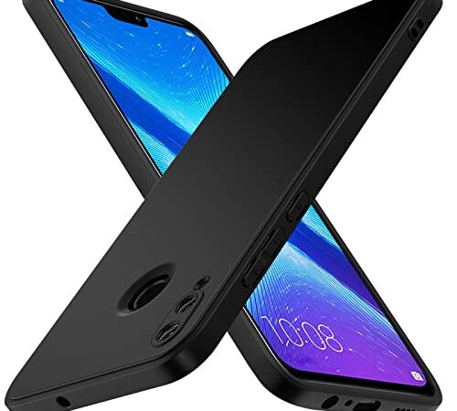 ivoler Noir Mat Coque pour Honor 8X avec Protection Caméra, Ultra Mince Étui de Protection en Silicone Antichoc, Souple TPU Anti-Rayures Bumper Housse