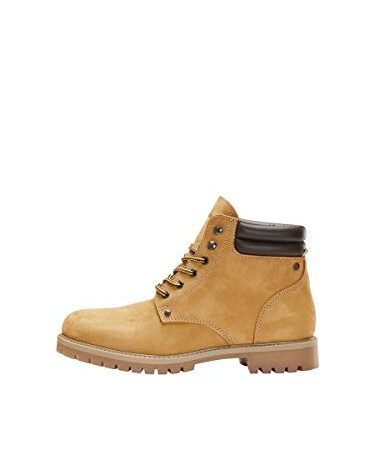 JACK & JONES Homme Jfwstoke Nubuck Boot Noos Bottes & Bottines Classiques, Jaune (Honey Honey), 42 EU