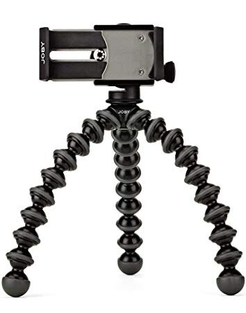 Joby GripTight PRO Support Universel Premium et Trépied GorillaPod Flexible pour Tout Type de Smartphone ou iPhone Avec ou Sans Étui, JB01390-BWW