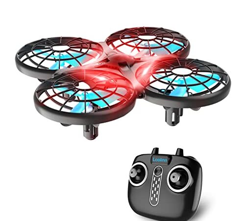 Loolinn | Drone pour Enfant Cadeau - Mini Drone Télécommandé avec Technologie Anti-Collision Automatique/Contrôle avec Les Mains/Deux Batteries Incluses (Cadeau Enfant)