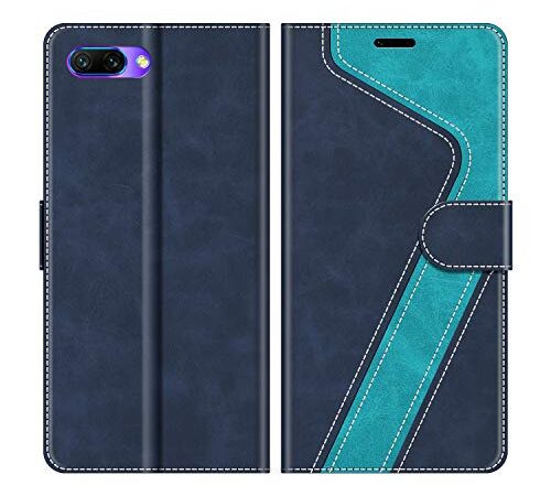 MOBESV Coque pour Honor 10, Housse en Cuir Honor 10, Étui Téléphone Honor 10 Magnétique Etui Housse pour Honor 10, Bleu