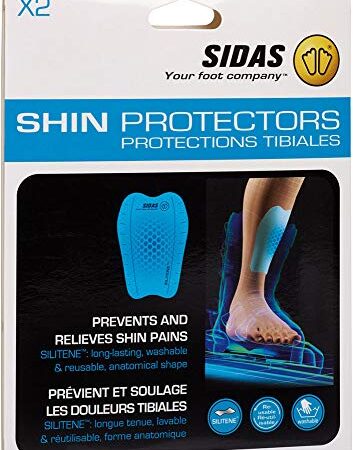 Sidas Shin Protectors - Protection tibiales X2, Blue, FR : Taille Unique (Taille Fabricant : -)