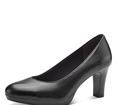 Tamaris Femme Escarpins, Dame Escarpins Classiques,TOUCHit,Chaussure d'affaires,Chaussure de Cour,Escarpin de Bureau,fermé,Black,39 EU