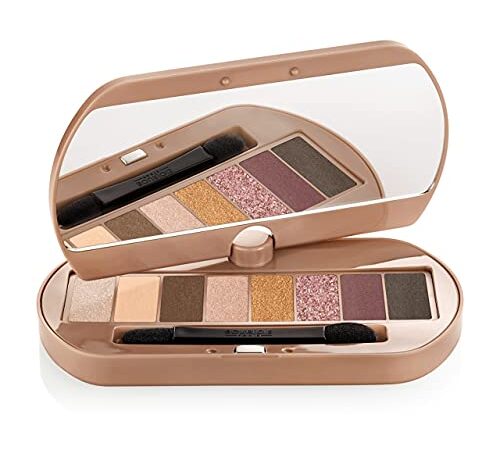 Bourjois - Ombre à paupières Eyecatching Nude - Palette de 8 - Teintes naturelles - Fini mat, nacré ou pailleté - Unique 4,5gr