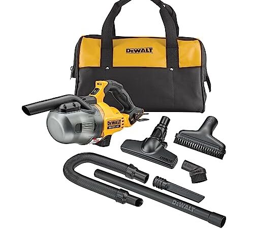 DeWalt DCV501LN-XJ DEWDCV501LN, Aspirador sólidos Clase L XR 18V extensión Para suelos y accesorios Sin cargador/batería Con Bolsa de transporte, Yelow, 0 W, 0.75 liters, 75 décibeles