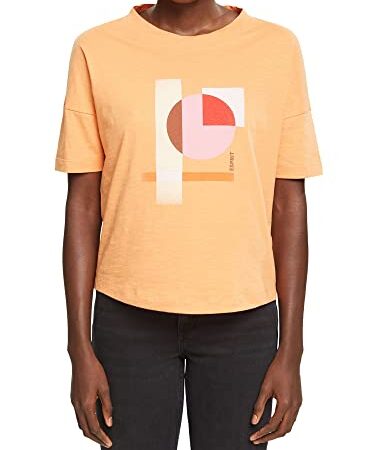 Esprit 013ee1k326 T-Shirt, 830 / Orange dorée, M Femme