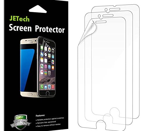 JETech Film de Protection d'écran pour iPhone SE 2020, iPhone 8 et iPhone 7 en Transparent, Lot de 3