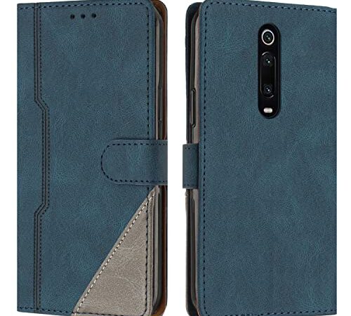 JZASES Coque pour Xiaomi MI 9T / MI 9T Pro/Redmi K20 / Redmi K20 Pro, Housse en Cuir PU Portefeuille, Etui de Protection à Rabat Magnétique Coque pour Xiaomi MI 9T / MI 9T Pro/Redmi K20, Bleu