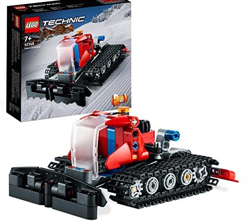 LEGO 42148 Technic La Dameuse, 2-en-1, Jouet de Maquette Véhicule, avec Motoneige Hiver, Jouet Éducatif, Garçons et Filles dès 7 Ans, Idée de Cadeau