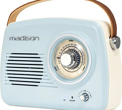 Madison - Radio Vintage Autonome Bluetooth - FM FREESOUND-VR30 30W