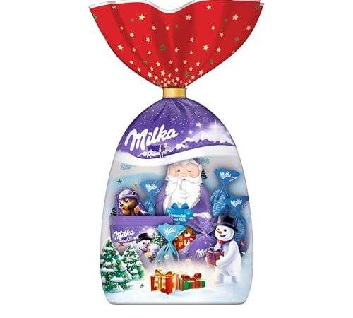 Milka – Assortiment de Chocolats au Lait du Pays Alpin – Chocolats de Noël – 1 Sachet 126 g