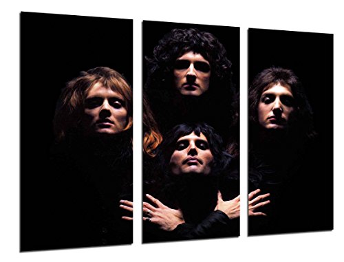 Ref.26519 Queen, Freddie Mercury, Brian May, Rockmusik, Bohemian Rhapsody Impression sur bois Format XXL 97 x 62 cm