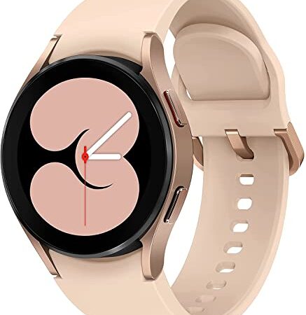 Samsung Galaxy Watch4 BT Montre Intelligente Ronde Bluetooth Wear OS, Lunette rotative Nue Montre Fitness Tracker Fitness 40 mm Or Rose