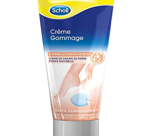 Scholl Crème Pieds Gommage à base de Pierre Ponce Naturelle 75ml