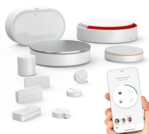 Somfy 1875255 - Home Alarm Advanced Plus | Système d'Alarme Maison sans Fil Connecté Wifi | Fabriqué en France | Sirène Extérieure & 3 badges |Module GSM| Compatible Alexa, Assistant Google et TaHoma