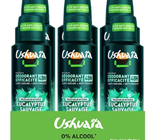 Ushuaia Atomiseur Homme Eucalyptus Sauvage - Lot de 6