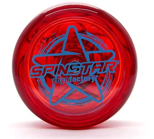 YoyoFactory SPINSTAR Yo-Yo - Rouge (Idéal Yoyo pour Les débutants, Ficelle Et Instructions Incluses)