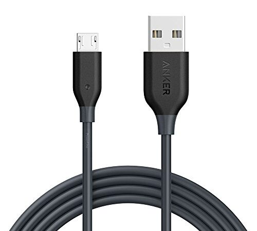 Anker Powerline Câble Micro USB (180 cm) - Câble Super Résistant en Fibres d'Aramide pour Samsung, Nexus, LG et Autres Smartphones et tablettes Android