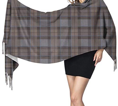 Écharpe Outlander Fraser Tartan Plaid pour femme Grand châle doux au toucher cachemire Étole légère, comme sur l'image, taille unique