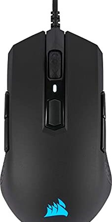 CORSAIR M55 RGB PRO Souris de Jeu FPS Légère et Ambidextre - 12 400 DPI - 8 Boutons Programmables - Compatible iCUE - PC, Mac, PS5, PS4, Xbox - Noir