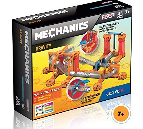 Geomag Mechanics Gravity 772, Magnetic Track, Jeu de Construction, 7 ans to 99 ans, 115 Pièces