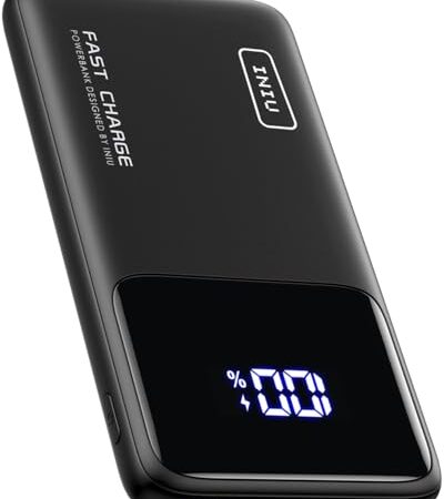 INIU Batterie Externe, 22.5W Power Bank 10500mAh, Batterie Portable USB C Input & Output PD3.0 QC4.0 Charge Rapide Power Bank, Compatible avec iPhone 15 14 13 12 11 Samsung iPad Pro etc