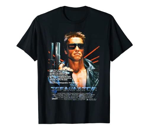 Poster du film US The Terminator 01 Noir T-Shirt