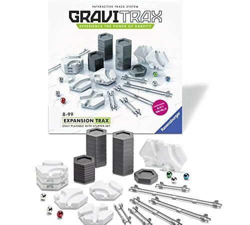 Ravensburger - GraviTrax - Set d'extension Trax / Rails - 27601 - Jeu de construction STEM - Circuits de billes créatifs - 44 pièces - Enfants de 8 ans et plus - Version française