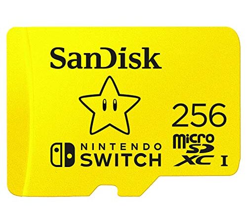 SanDisk 256 Go Carte microSDXC pour les consoles Nintendo Switch jusqu'à 100 Mo/s UHS-I Class 10 U3