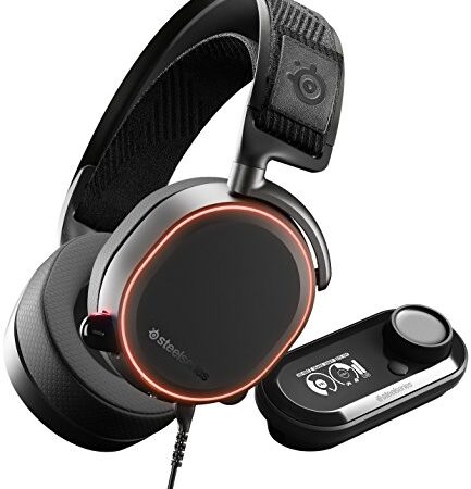 SteelSeries Arctis Pro GameDAC - Casque Gaming - Audio haute résolution certifié - ESS Sabre DAC - Noir