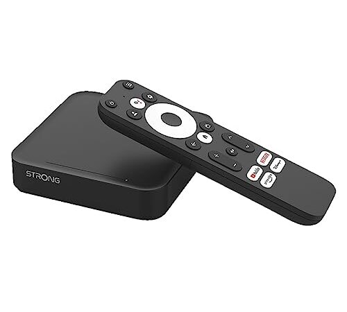 STRONG Leap-S3 Smart Box Android Google TV|Streaming 4K|HDR| Dolby Vision|Dolby Atmos|Chromecast|Assistant Vocal Google|Netflix|Disney+|Prime|WiFi|LAN|Bluetooth|Garantie 2 Ans