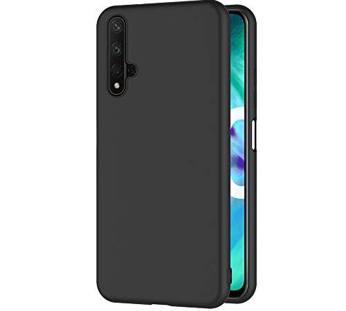 AICEK Coque Compatible Honor 20, Noir Silicone Coque pour Huawei Honor 20 Housse Honor 20 Noir Silicone Etui Case (6,26 Pouces)