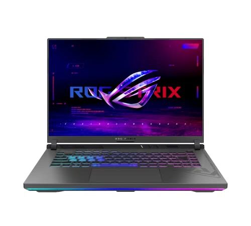 ASUS ROG STRIX-G16-G614JV-N3134W PC Portable Gamer 16'' FHD+ 165 Hz (Intel Core i7-13650HX, RTX 4060 8 Go TGP 140W, 16 Go RAM DDR5, 1 To SSD) Windows 11 Clavier AZERTY Rétroéclairé RGB 4-Zone