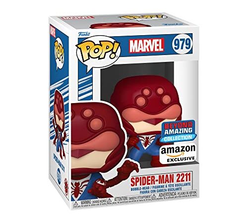 Funko Pop! Marvel: Year of The Spider - Spiderman 2211 - Marvel Comics - Exclusivité Amazon - Figurine en Vinyle à Collectionner - Idée de Cadeau - Produits Officiels - Comic Books Fans