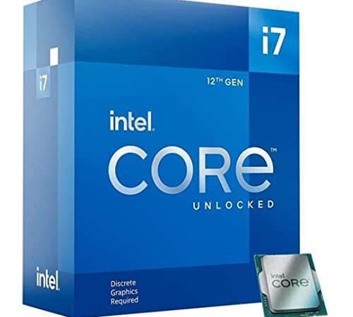 Intel® Core™ i7-12700KF, processeur pour PC de bureau, 12 cœurs (8P+4E) jusqu'à 5,0 GHz, LGA1700 chipset série 600 125 W