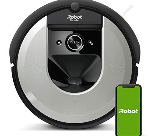 iRobot Roomba i7 (i7156) - Aspirateur Robot connecté - 2 extracteurs en Caoutchouc multisurfaces - Idéal pour Les Animaux - Cartographie, mémorise et s'adapte à Votre Domicile