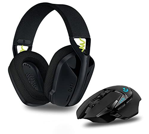 Logitech G502 LIGHTSPEED Souris Gamer + G435 LIGHTSPEED Casque Gaming, Bluetooth, Sans Fil