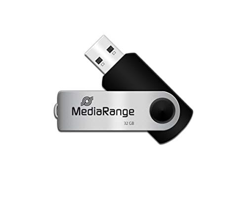 Mediarange MR911 Clé USB 32 Go Noir-Argent