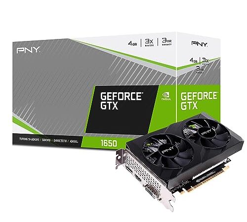 PNY Carte Graphique GeForce® GTX 1650 4GB GDDR6 Verto Dual Fan