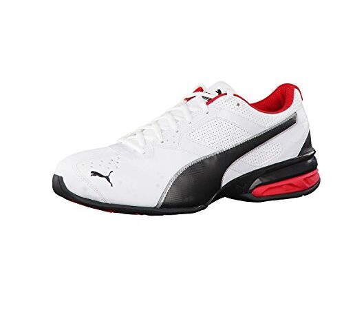 PUMA Tazon 6 FM, Baskets Homme, White Black Silver, 42 EU