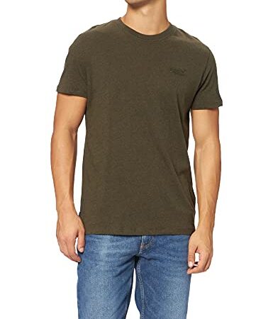 Superdry Vintage Logo EMB Tee T-Shirt, Vert, M Homme