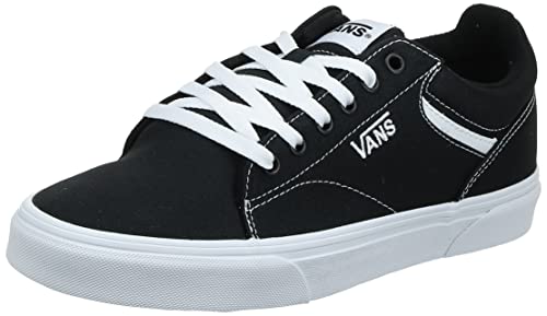 Vans Seldan, Sneaker Homme, Noir ((Canvas) Black/White), 42 EU