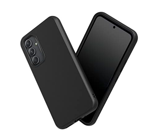 RhinoShield Coque Compatible avec [Galaxy A54] | SolidSuit - Coque Fine avec Technologie d'absorption des Chocs et Finition Premium Matte - Noir Classic