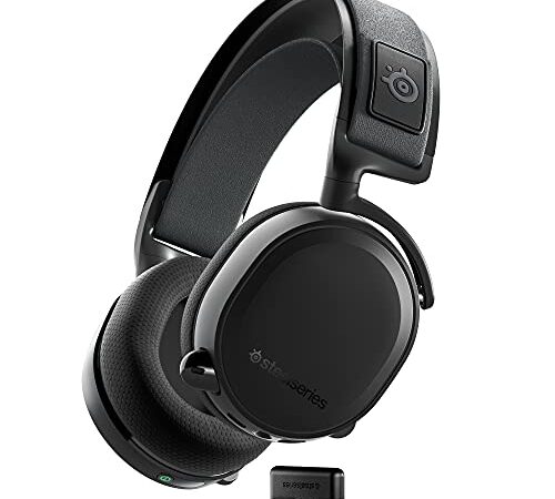 SteelSeries Arctis 7+ - Casque gaming sans fil - Sans perte 2,4 GHz - 30 heures d’autonomie de la batterie - Pour PC, PS5, PS4, Mac, Android et Switch - Noir