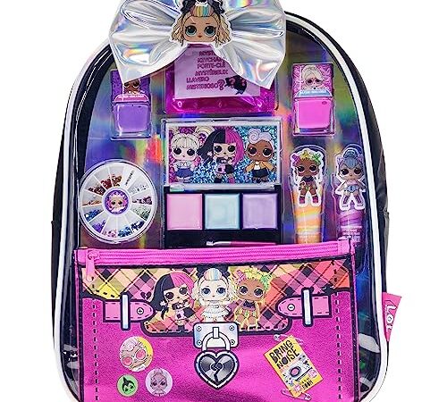 Townley Girl L.O.L Surprise Ensemble de Maquillage cosmétique Backpack Beauty pour Filles, Parfait pour Les fêtes, Les soirées Pyjama et Les relookings à partir de 5 Ans, 11 CT